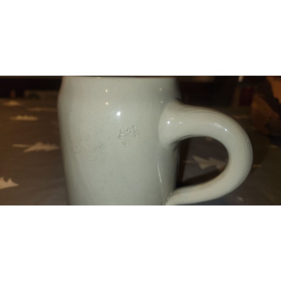 Vintage West German Eder Bier Pottery Beer Stein Mug Bar Glass 0.5L Tavern - Picture 5 of 8